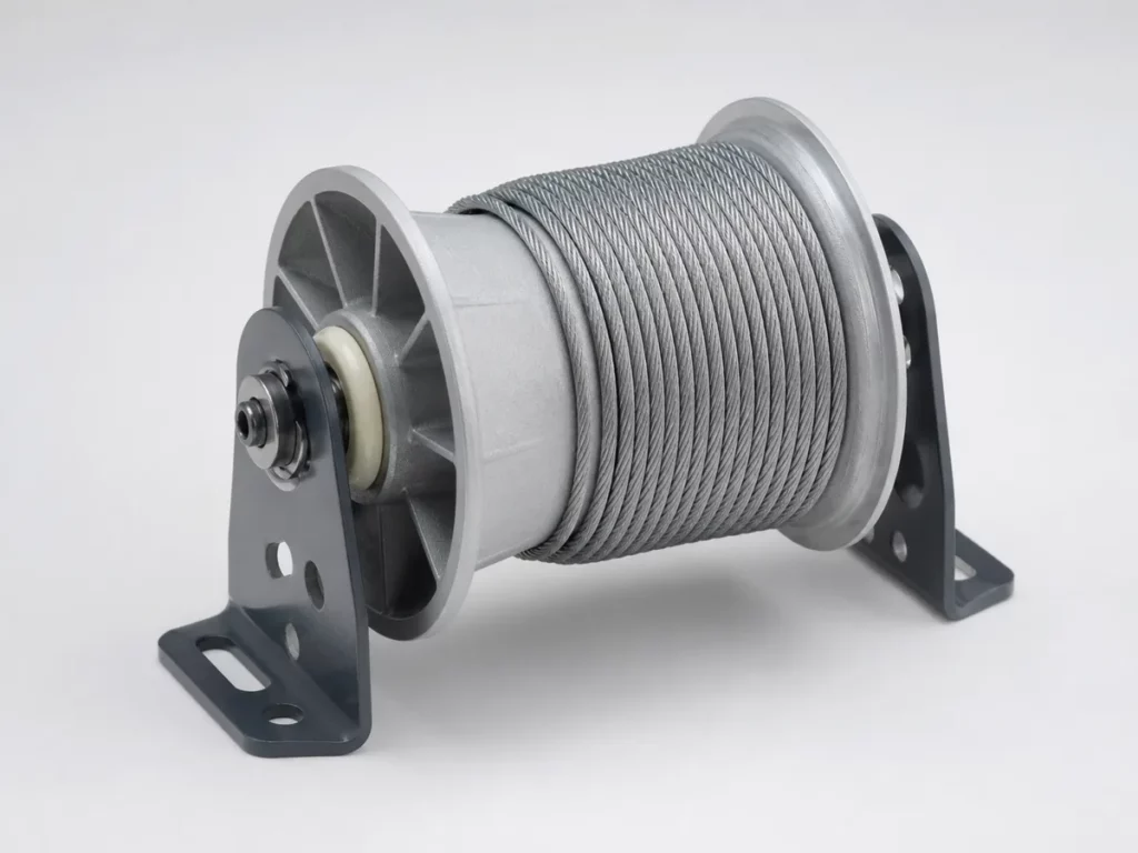 Câble d’acier et tambour conique de porte de garage sectionnelle