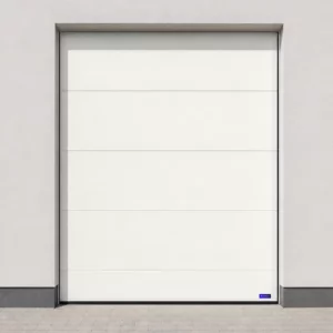 Porte de garage sectionnelle, blanc pur RAL 9016