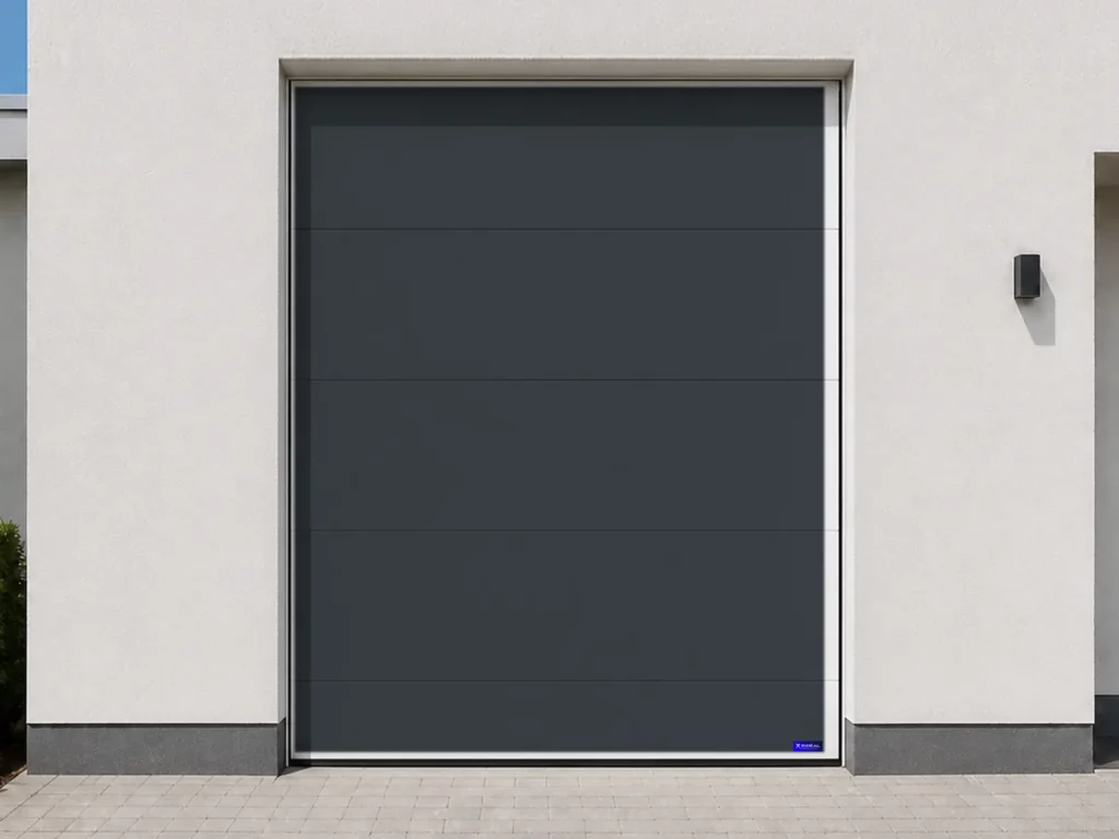 Porte de garage sectionnelle, gris anthracite RAL 7016