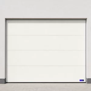 Porte de garage sectionnelle, blanc pur RAL 9016
