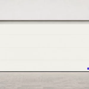 Porte de garage sectionnelle, blanc pur RAL 9016