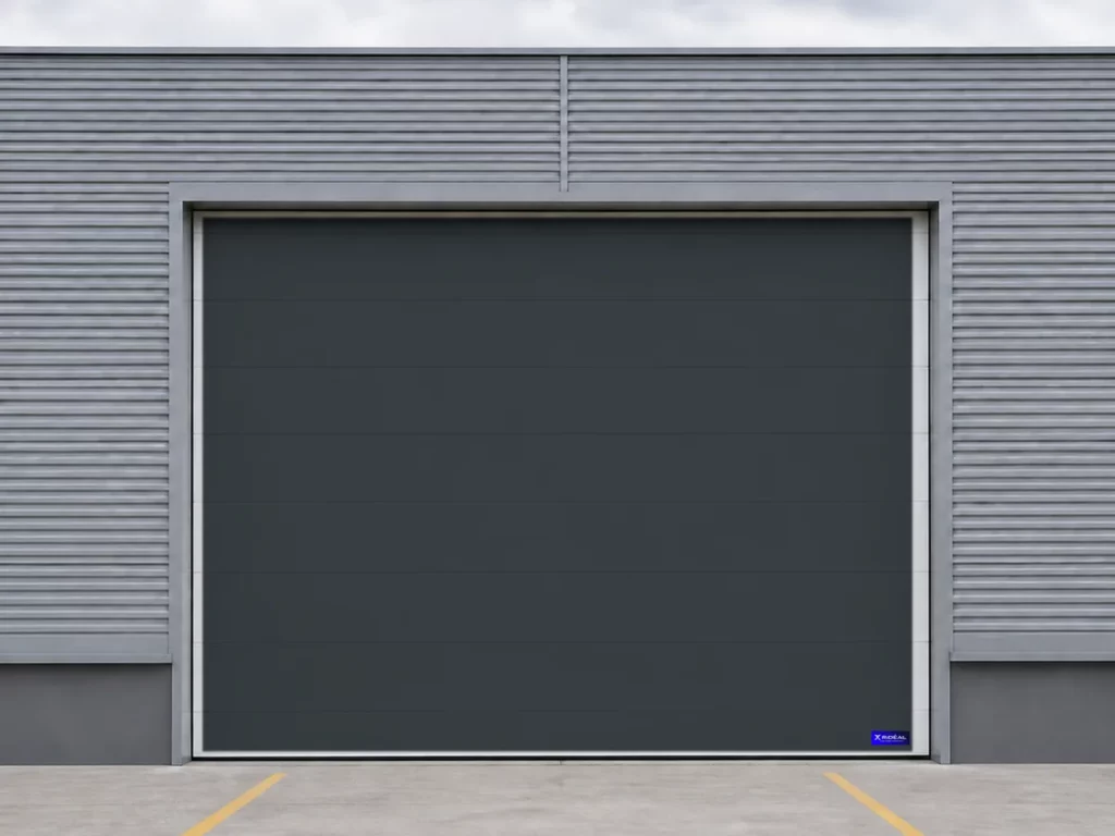 Porte sectionnelle industrielle, gris anthracite RAL 7016