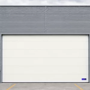Porte sectionnelle industrielle, blanc pur RAL 9016