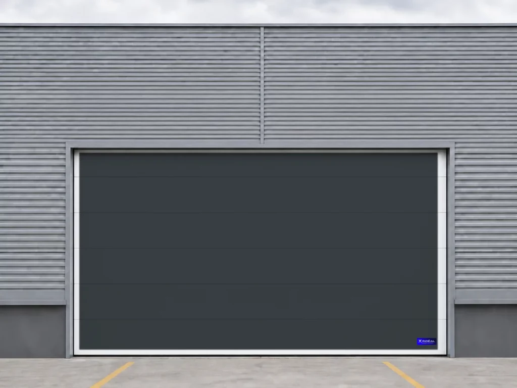 Porte sectionnelle industrielle, gris anthracite RAL 7016