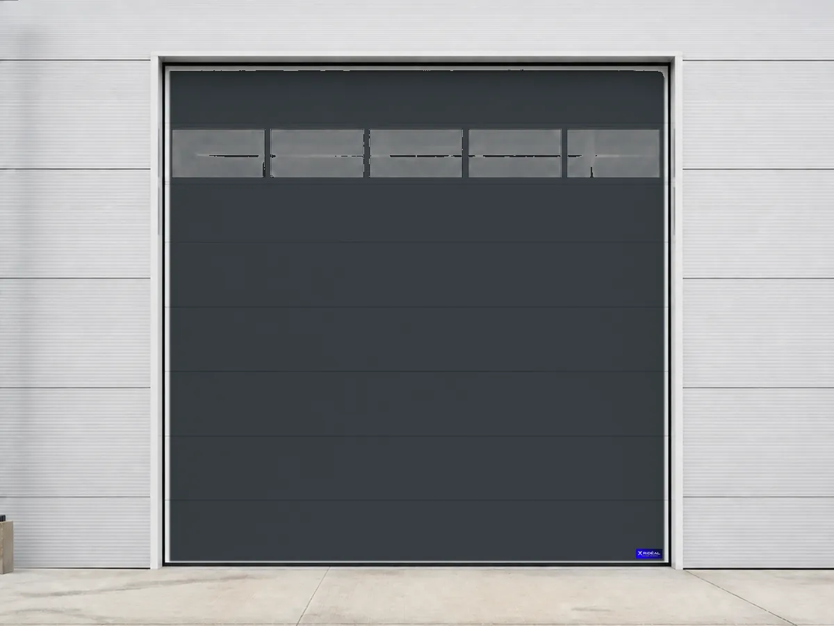 Porte sectionnelle industrielle vitree 3300x3300