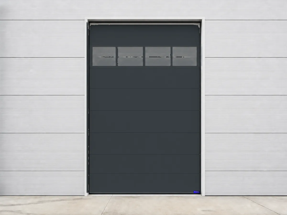 Porte sectionnelle industrielle vitree 4000x5000