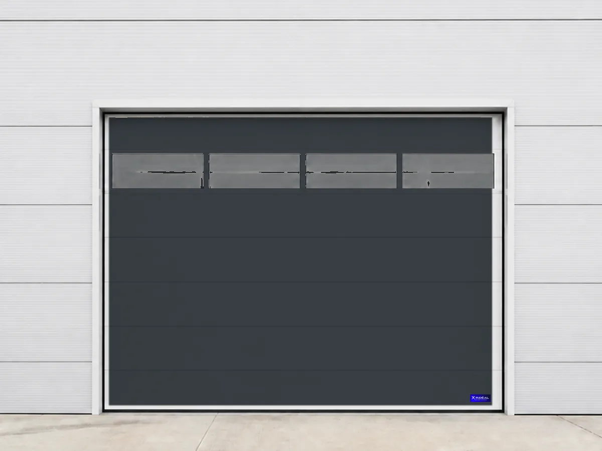 Porte sectionnelle industrielle vitree 4000x3000