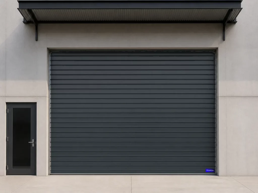 Rideau métallique isolé, gris anthracite RAL 7016