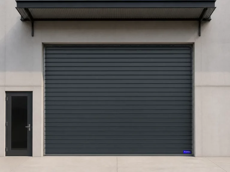 Rideau métallique isolé, gris anthracite RAL 7016