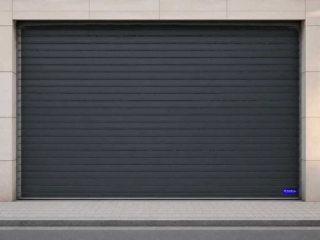 Rideau métallique, gris anthracite RAL 7016